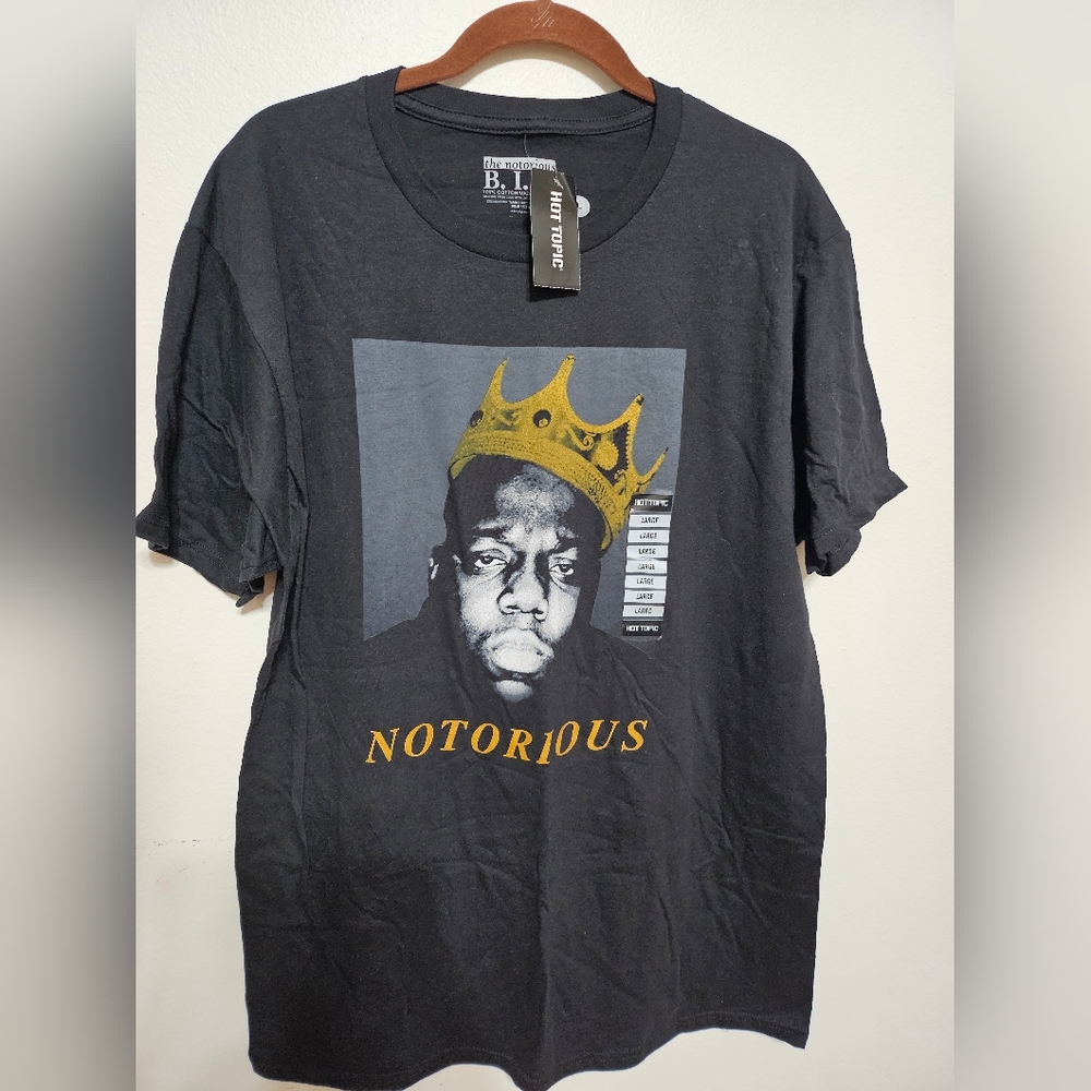 NWT Hot Topic Notorious B.I.G Tee Large
